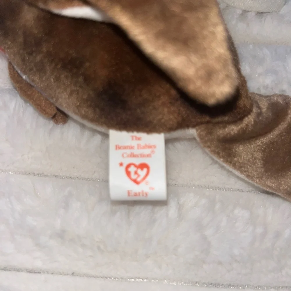 Ty Brown and Red Bird Plush Toy Ty Beanie Baby 